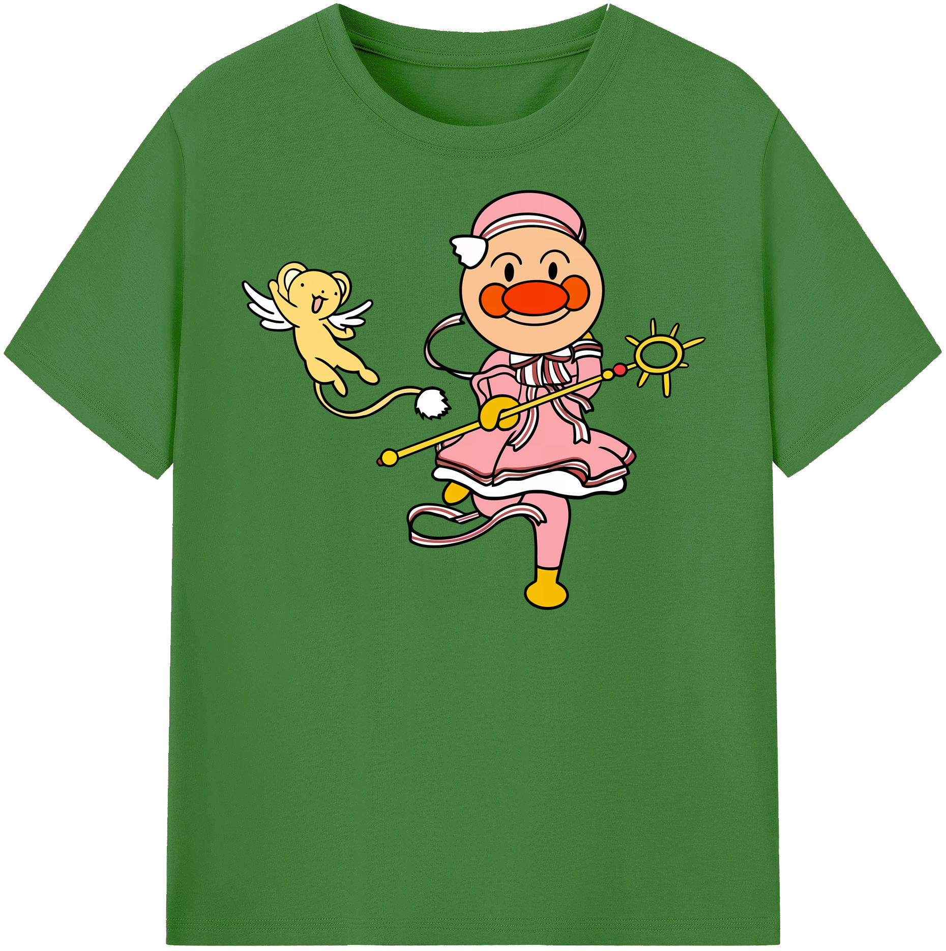 （画像用） アンパンマン Anpanman レディースカジュアルプリントTシャツ（綿100％）